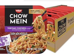 Nissin Chow Mein Teriyaki, Chicken, 4 Ounce (Pack of 8)